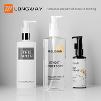 50ml 100ml 120ml 150ml 200ml bouteille de lotion en plastique PET vide cosmétique avec pompe à huile pour emballage de maquillage de soins corporels