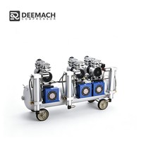 Kompresor Udara Piston Bebas Oli DEEMACH Kecil dan Senyap untuk Medis dan Gigi 8Bar/10Bar/12Bar Dengan Tangki Udara/Pengering/Pendingin