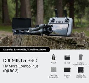 GKS Mini 5 Pro Fly More Combo Plus RC2 Drones para Principiantes con Cámara, Control Remoto, 52 Minutos de Tiempo de Vuelo, Transmisión de 20 km, Plástico - Product Image 4