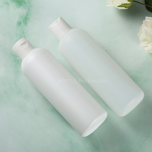 HDPE Chai Xi lanh Vòng nhựa bóp tùy chỉnh 250ml chai dầu gội đầu Matte Lotion Matte Đen lật Top cap 24/410 8oz chai - Product Image 5