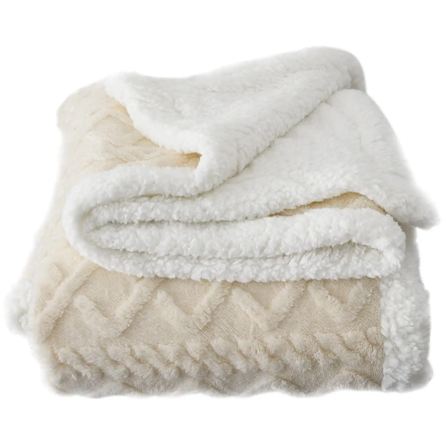 3D Pattern Soft Warm Breathable Sherpa Fleece Velvet Blanket Plus Thick Elegant for Bed Sofa Winter
