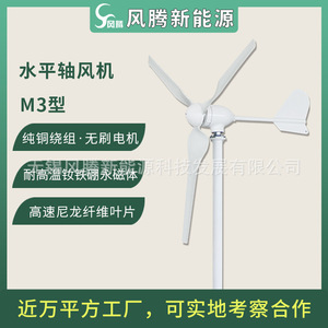 Aerogenerador Feng Teng M3 de 500W, 12V, 24V, 48V, Eje Horizontal, Diámetro del Rotor de 1600mm, Generador Eólico Pequeño - Product Image 5