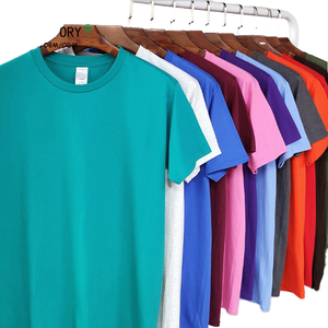 เสื้อยืดคอกลมแขนสั้นผ้าฝ้าย 100% หนัก 180 กรัม แบบยูนิเซ็กซ์ พิมพ์ลายสกรีน รับทำโลโก้ เสื้อยืดผู้ชายสำหรับโฆษณา - Product Image 1