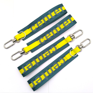 2025 New Lulu Nylon Jacquard Keychain Với Mini Dây Kéo Túi Biểu Tượng Tùy Chỉnh Xách Tay Dây Đeo Cổ Tay Ví Phụ Kiện Thời Trang - Product Image 6