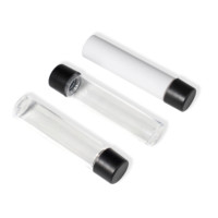 Tube en PET transparent de 22*120 mm résistant aux enfants pour l'emballage de pilules, avec couvercle à vis CR