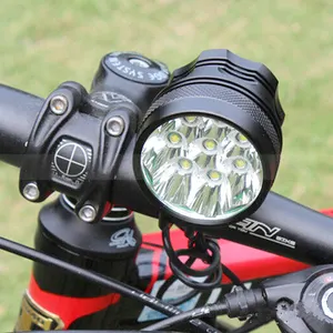 3 אור מצב שפתוחה אופניים מנורת 12000mAh T6 LED אופני אור קדמי רכוב אופניים אור