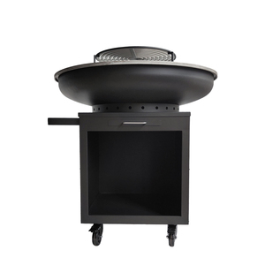 Nueva Plancha de Jardín Fácil de Mover para <span class=keywords><strong>Barbacoa</strong></span>, de Acero al Carbono Negro, Parrilla Grande para Asar - Product Image 5