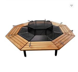 High Quality 8 Seater Wooden Top <b>BBQ</b> Dining <b>Table</b> 650869 <b>BBQ</b> Dining <b>Table</b> 650869 - Product Image 2