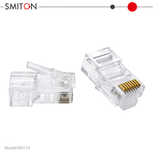 RJ45 CAT5 Ethernet Fiş Ağ Kablosu Konektörü, Bakır Altın Kaplama Erkek Terminalleri ile Tel Bağlantıları - Product Image 6