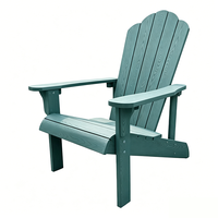 Chaise Adirondack en plastique durable avec structure en acier, imperméable, moderne, pour villa, en HIPS, pour l'extérieur