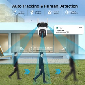 ICsee 9MP per esterni a quattro obiettivi telecamera WiFi Wireless PTZ telecamera di rete <span class=keywords><strong>Cctv</strong></span> Ip66 4k quattro obiettivi 9MP WiFi Smart telecamera di sicurezza Ip - Product Image 6