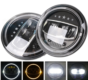 Para Jeep Wrangler JK TJ CJ LJ Suzuki <span class=keywords><strong>Hummer</strong></span> 7 pulgadas 60W faro LED redondo DRL ámbar señal de giro sistema de iluminación - Product Image 2