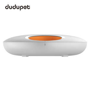 Comedero Inteligente para Mascotas Dudupet, Blanco y Naranja, Compacto, Eléctrico, con Control por Aplicación, para Perros y Gatos, Dispensador Automático de Temperatura Única - Product Image 1