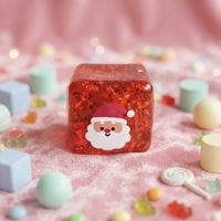 Nouveau produit transfrontalier le plus vendu : Jouet anti-stress en caoutchouc souple à thème de Noël, emballage en boîte, à récupération lente