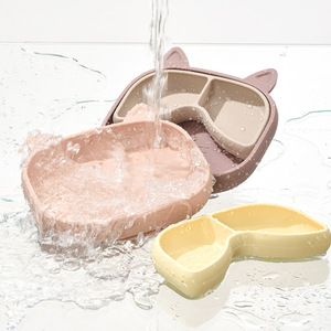 <span class=keywords><strong>Vajilla</strong></span> de Silicona Libre de BPA para Niños, Plato Mini con Tres Compartimentos para Alimentación de Bebés, <span class=keywords><strong>Vajilla</strong></span> para Niños - Product Image 4