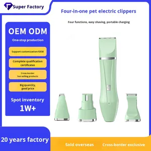 เครื่องตัดขนสัตว์เลี้ยงแบบพกพาสำหรับสุนัขและแมว 4 in 1 ใช้ไฟฟ้า ชาร์จได้ พร้อมอุปกรณ์ตัดแต่งขนเท้า - Product Image 3