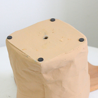 Sac en papier créatif forme succulentes jardinières conteneur jaune béton pot de fleur moules ciment pot de plante