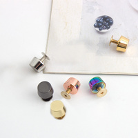 Personnalisé Chaud 10Mm Logo Solide Métal Rose Or Laiton Cuivre Rivets Anneaux Punk Pieds Rivet Goujons Vis Rivets pour Sacs/Cuir