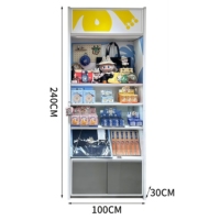 Vitrine de présentation de jouets tendance à couleur personnalisable, étagère modulaire multi-scénarios pour Labubu Blind Box et boutique de produits dérivés IP