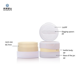 <span class=keywords><strong>100ml</strong></span> <span class=keywords><strong>3.4</strong></span> fl. <span class=keywords><strong>oz</strong></span>. Mỹ phẩm Jar sinh thái nhựa Jar tùy chỉnh cho cơ thể chà hoặc mặt Kem - Product Image 6