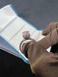 Anillo de Diamante Real Personalizado para Hombre, Único, de Plata de Ley y Oro Sólido de 14K con Moissanita VVS - Product Image 3