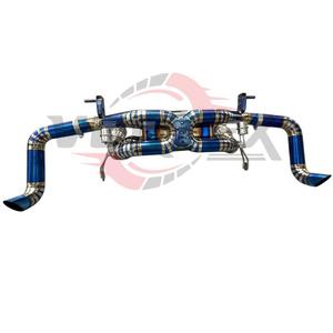 ท่อไอเสีย Vortex Burnt Blue Titanium Valvetronic Performance สำหรับ Audi R8 V10 5.2L ปี 2024-2025 ระบบท่อไอเสียแบบ Pie-cut Racing X-Pipe Muffler - Product Image 2