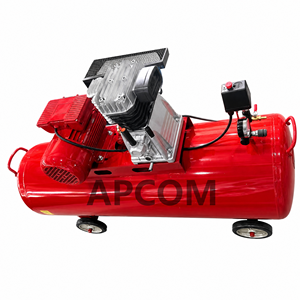 Compresseur d'air industriel APCOM 4KW 5.5HP à haut débit 19CFM, sans huile, à piston, 145PSI, réservoir 300L, pour atelier, stationnaire, 380V, refroidi - Product Image 3