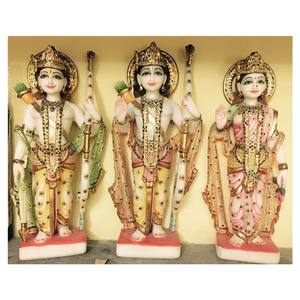 Escultura de mármol blanco Ram para adoración - Product Image 1