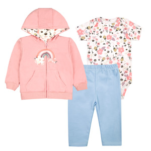 Ensemble de vêtements pour bébé garçon Tedmimak personnalisé, 3 pièces, style américain, imprimé animal/floral, vestes pour bébé de <span class=keywords><strong>18</strong></span> à 24 <span class=keywords><strong>mois</strong></span> - Product Image 2