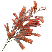 Nouvelle fleur artificielle en Melaleuca dorée, décoration de mariage, arrangement floral, style chinois Mori, plante verte fraîche, feuille d'automne