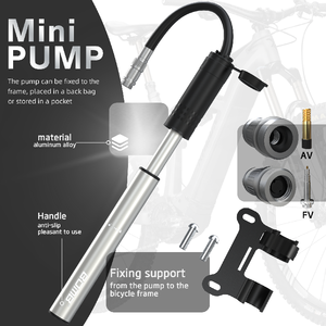 Mini pompe à air portable BOMB, pompe à vélo, gonfleur de pneus, pompe à pneus pour vélo de montagne et de route, accessoires de vélo - Product Image 4