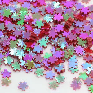 4mm Kirschblüten-Glitzer handgefertigte DIY Kristall-Schlamm-Befüllungs-Dekoration Laser-Nagel-Pailletten Hochzeitsparty-Pailletten