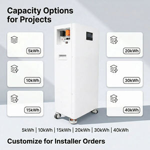 Batería LiFePO4 de 15 kWh, 51.2 V, 300 Ah, Montada en Pared, Almacenamiento de Energía Solar, Paquete ESS Doméstico de Litio Hierro Fosfato Vertical con Ruedas - Product Image 4