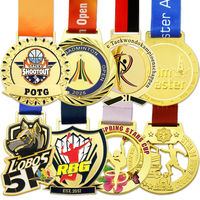 Médaille sportive personnalisée en métal pour la danse, le marathon, la natation, le karaté, le football, la course à pied, le badminton, le taekwondo, le football américain