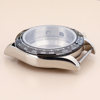 Boîtier de montre mécanique automatique étanche en acier inoxydable personnalisé de 39 mm avec verre saphir pour mouvement VK63 avec cadran de 29,2 mm