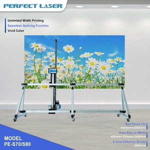 Laser parfait automatique haute résolution <span class=keywords><strong>Photo</strong></span> décoration de la maison métal verre <span class=keywords><strong>effet</strong></span> mural 3D Vertical mur impression Imprimante Machine - Product Image 3