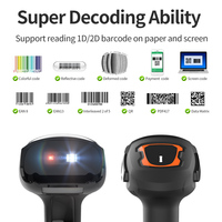 Escáner de Códigos de Barras Xincode 2D, Escáner de Códigos QR 1D Inalámbrico USB 2.4G, Lector de Códigos de Barras para Supermercado, Modelo X-9103C