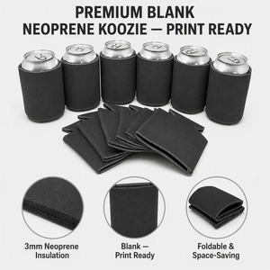 Manchon isotherme en néoprène pour canettes, personnalisable avec logo imprimé, promotionnel, pour pique-nique, bière, soda et autres boissons - Product Image 2