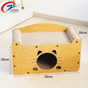 Robusta casa per gatti in legno con Scratching Board integrato accogliente e durevole Design adorabile - Product Image 6