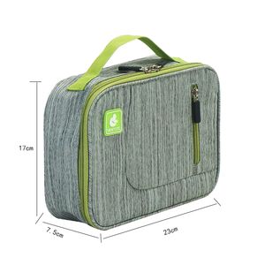 กระเป๋าเก็บอุณหภูมิแบบมีซิปด้านหน้า สำหรับใส่อาหารกลางวัน ใช้ได้ทั้งช้อปปิ้ง ปิกนิก ทำงาน สำนักงาน เหมาะสำหรับผู้หญิง ผู้ชาย ปี 2026 รับผลิตโลโก้ตามสั่ง ขายส่งจำนวนมาก - Product Image 4