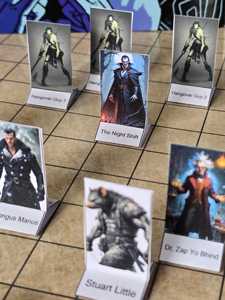 Modèles de miniatures de personnages 2D imprimables pour D&D RPG, personnalisables (OEM/ODM), format standard <span class=keywords><strong>4</strong></span>,2 x 2,5 cm, en PDF téléchargeable - Product Image 3