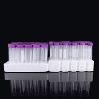 Tubes à centrifuger stériles coniques libres de tube de faucon de 50mL PP DNA RNAse avec le support mousse-rembourré