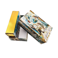 Cartes de tarot personnalisées avec dorure à chaud, impression couleur, cartes de tarot en PET imperméables, boîte magnétique avec guide