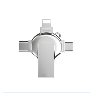 محرك أقراص القلم Usb2.0 مع صندوق 128gb ingb عصا ذاكرة GB مع شعار مخصص يو ديسك لهدايا الزفاف 4in1 OTG - Product Image 1