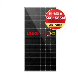 Panel surya monokristalin 1 merek Top modul surya Himo Hi Mo 5 6 7 surya 560w 565w 570w 575w 580w