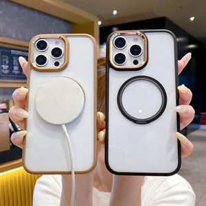 เคสแม่เหล็กใสชาร์จไร้สายสำหรับ iPhone 16 15 14 13 12 11 Pro Max PLUS ที่ป้องกันเลนส์โลหะแข็งฝาครอบกันกระแทก - Product Image 3