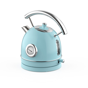 Hervidor Eléctrico Retro Azul de 1.8L, Hervidor de Agua de Acero Inoxidable con Filtro Extraíble y Elemento Calefactor Oculto - Product Image 2