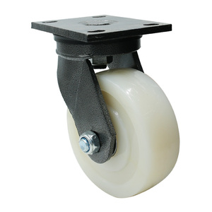 1 <span class=keywords><strong>Ton</strong></span> <span class=keywords><strong>Heavy</strong></span> <span class=keywords><strong>Duty</strong></span> 150mm Sólido Branco Nylon Rodízios Rodas - Product Image 3