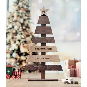 Árbol de Navidad de madera PUINEN, merchandising personalizado - Product Image 3