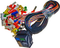 Kabel Harness Mobil Linksunet TE 52PIN 2278598-3 untuk Pemutar Multimedia, Inti Tembaga, Isolasi PVC, Steker Banana Jantan-Betina 4mm